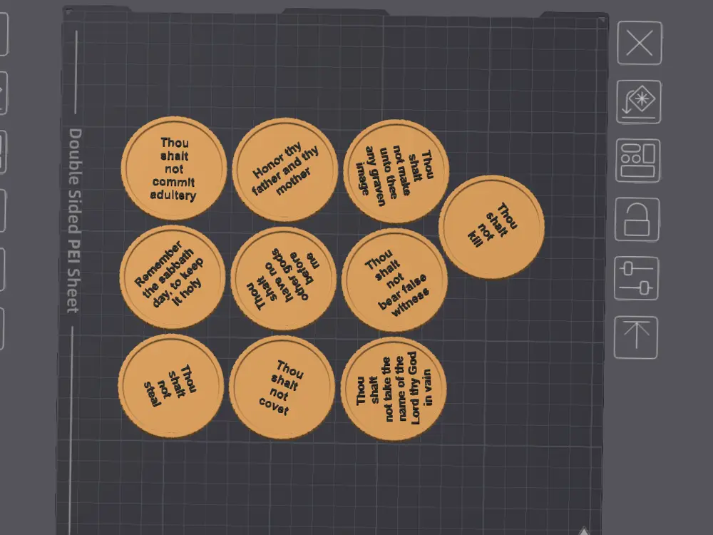 Ten Commandment Coins