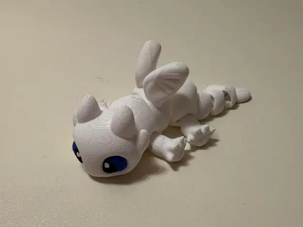 Light Fury Flexi Dragon