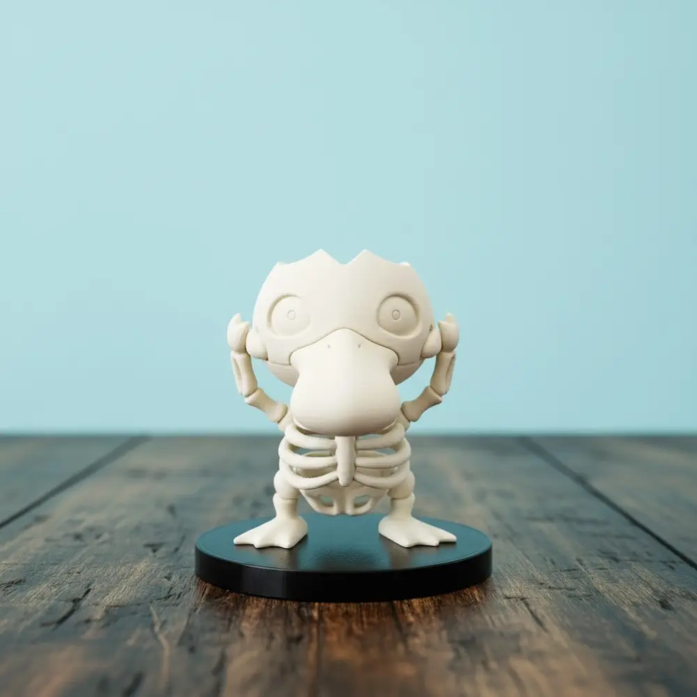 Psyduck pokemon skeleton