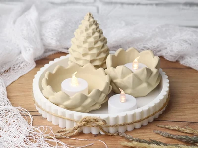 Decorative Pinecone Set