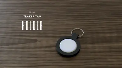 Tracker Tag Holder Keychain