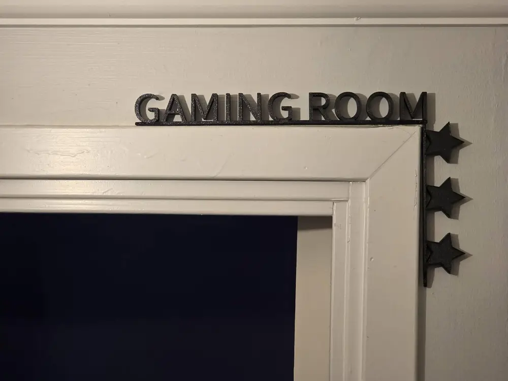 Gaming room door corner