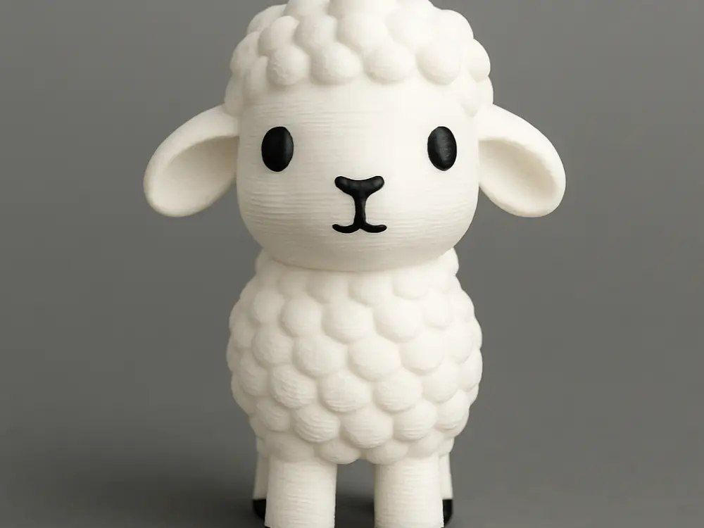 Cute Sheep Figurine (Multicolor)