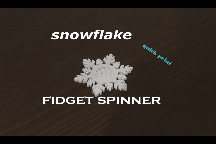 Snowflake Fidget Spinner