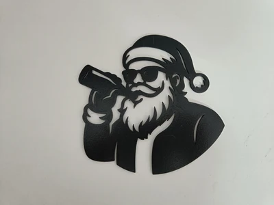 Santa Claus Beer wall art
