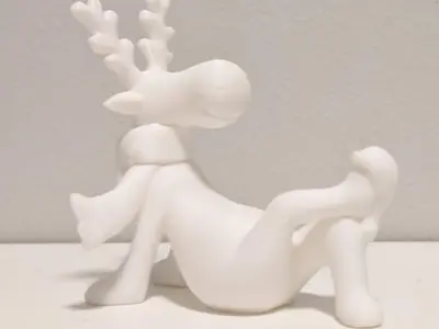 Christmas chilling reindeer