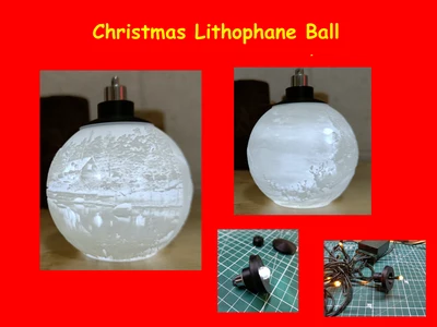 Christmas Lithophane Ball 2