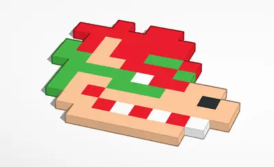 Pixel Bowser Head