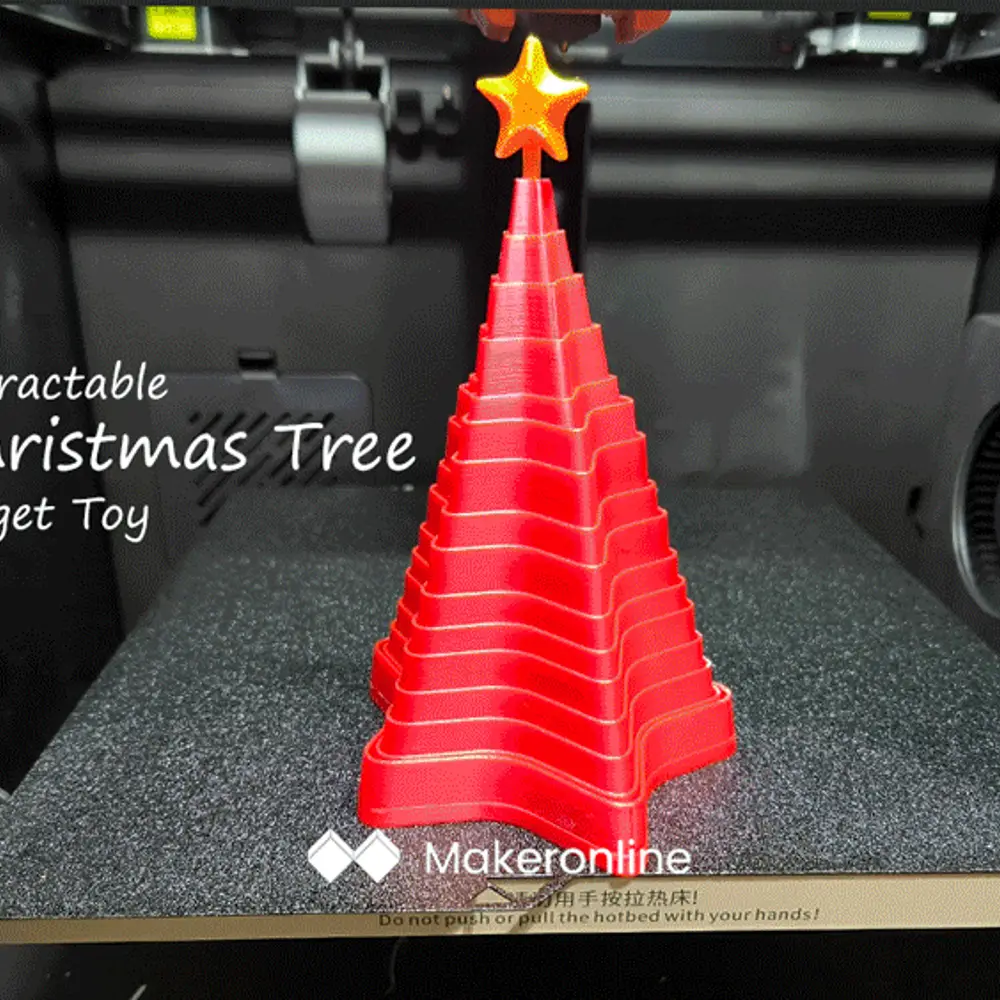 Retractable Christmas Tree Fidget Toy/伸缩圣诞树解压玩具