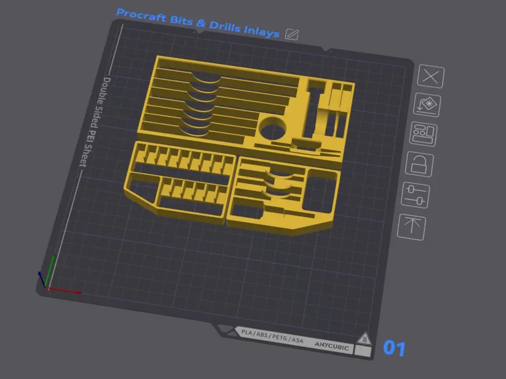 Tool Inlays for Procraft PA18PRO DFR-1B-C  Case