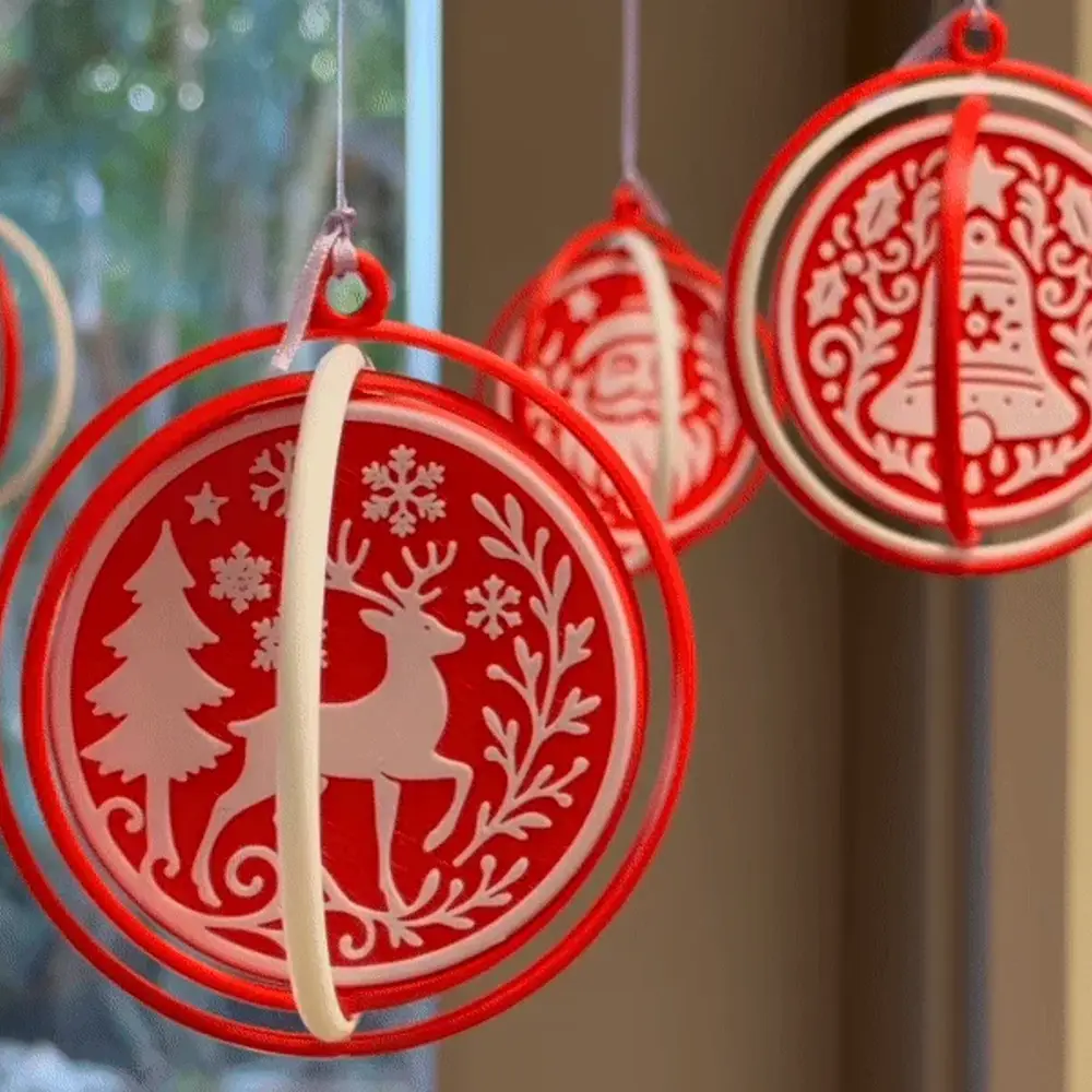Spinning Christmas Ornaments