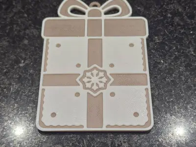 Adorno de regalo de navidad