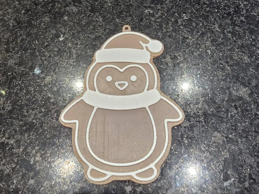 Adorno de navidad de un Pingüino