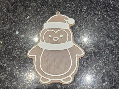 Adorno de navidad de un Pingüino
