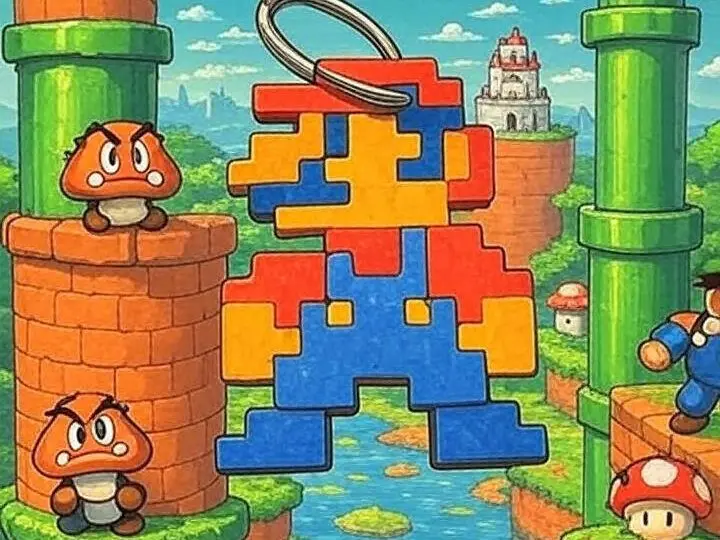 Mario Franchise Keychains