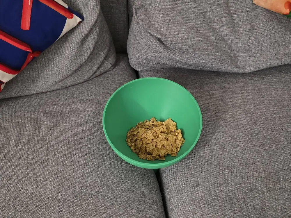 Bowl for sofa cushions
