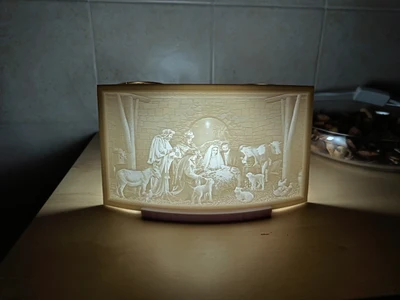 Nativity Christmas Lithophane Lamp 110/220v