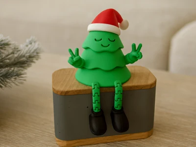 PEACE CHRISTMAS TREE / 3D PRINTABLE HOLIDAY BUDDY / ARTICULATED TOY / CHRISTMAS DECOR / HOMEDECOR