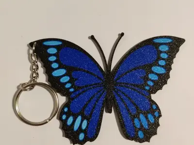 Butterfly keyring