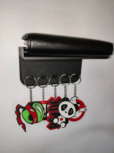 Shelf with key hanger