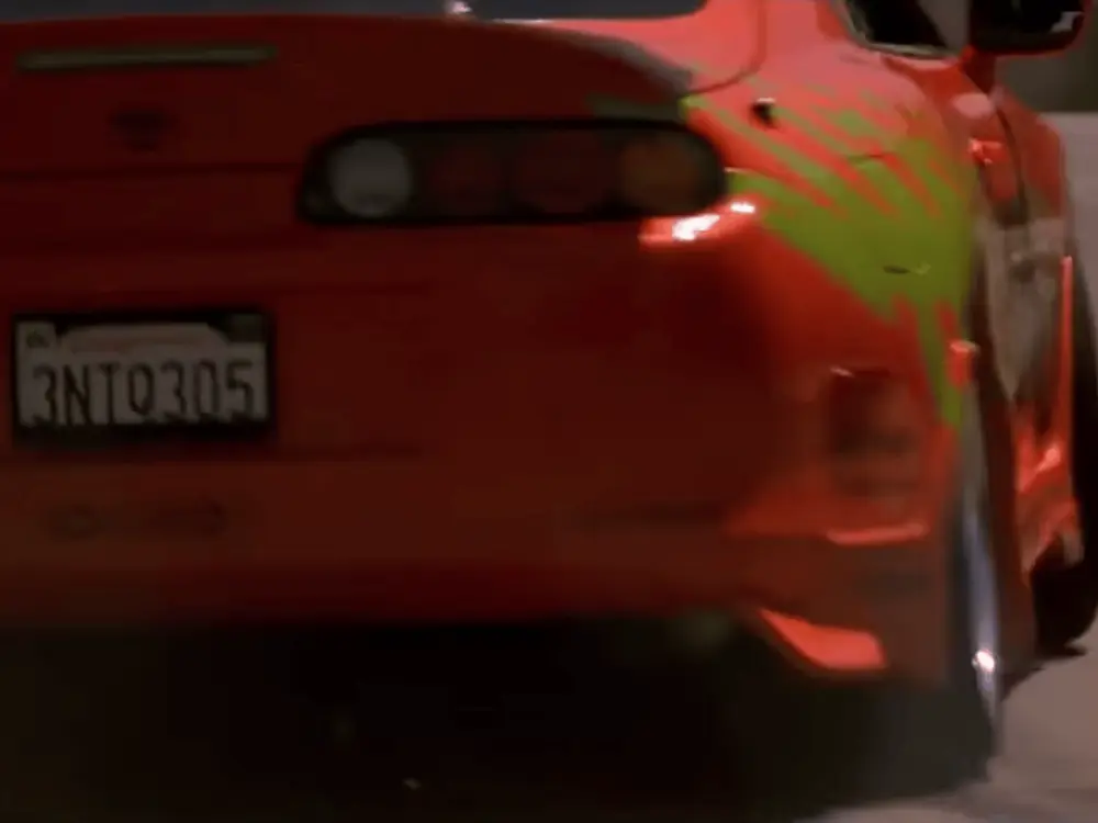 Brian supra license plate