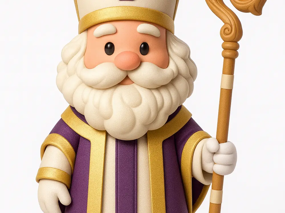 Nikolaus Minifigure Xmas Decoration