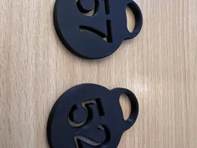 Simple numbered keyring