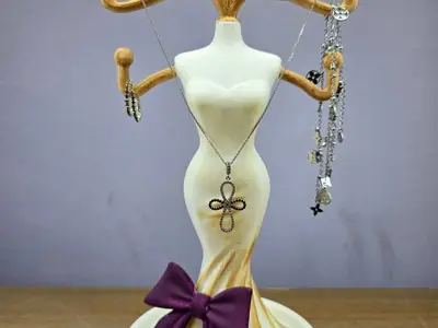 Elegant Dress Jewelry Stand