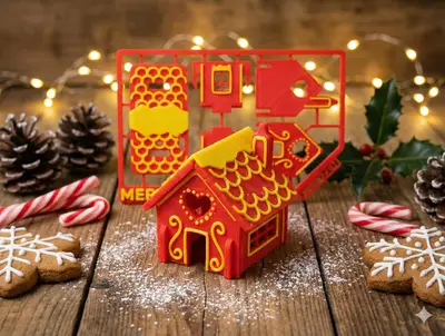 Gingerbread House Kit Card