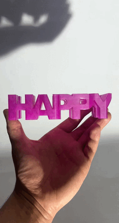 Happy 2026 text-flip