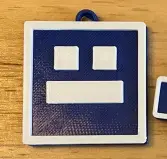 Geometry Dash Cube Keychain