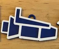 Geometry Dash Ship Keychains