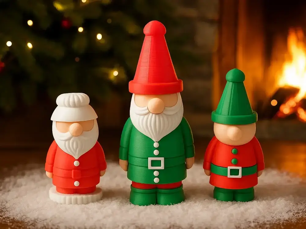 Christmas Gnome Trio