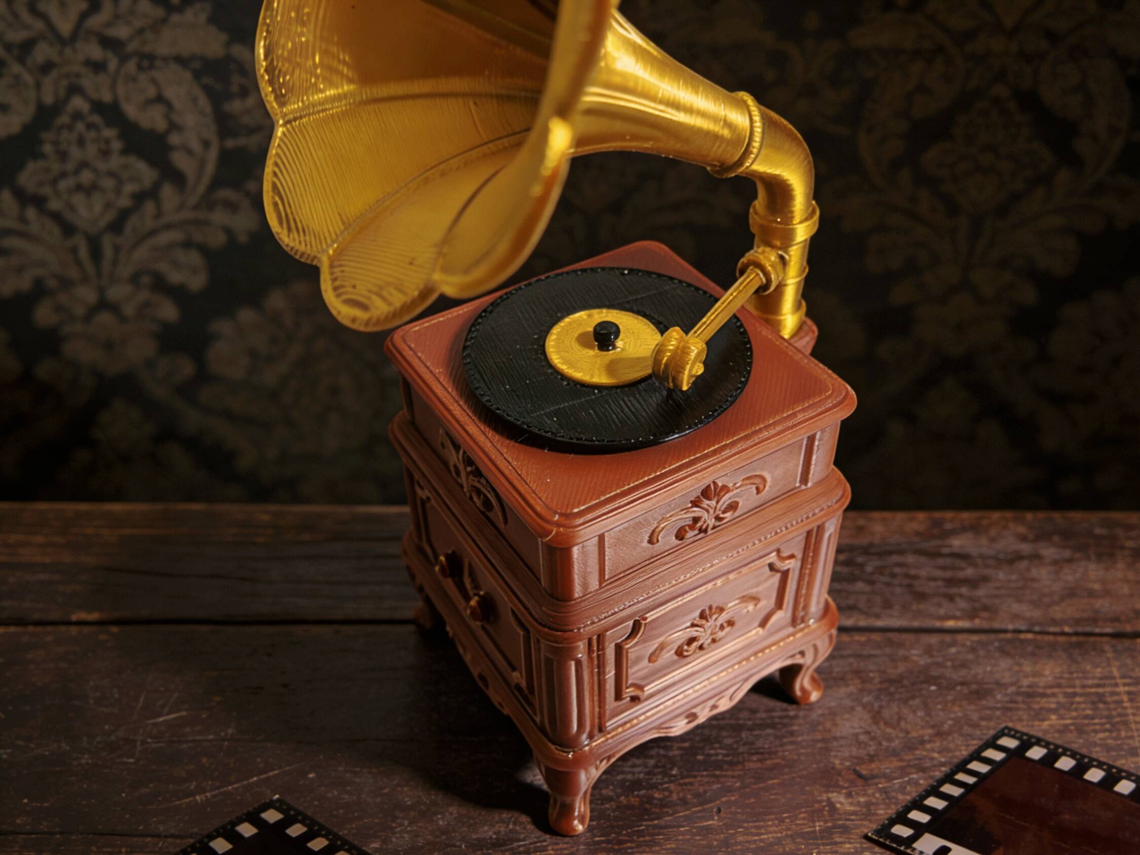 Retro record player ornament复古留声机摆件- Makeronline - More