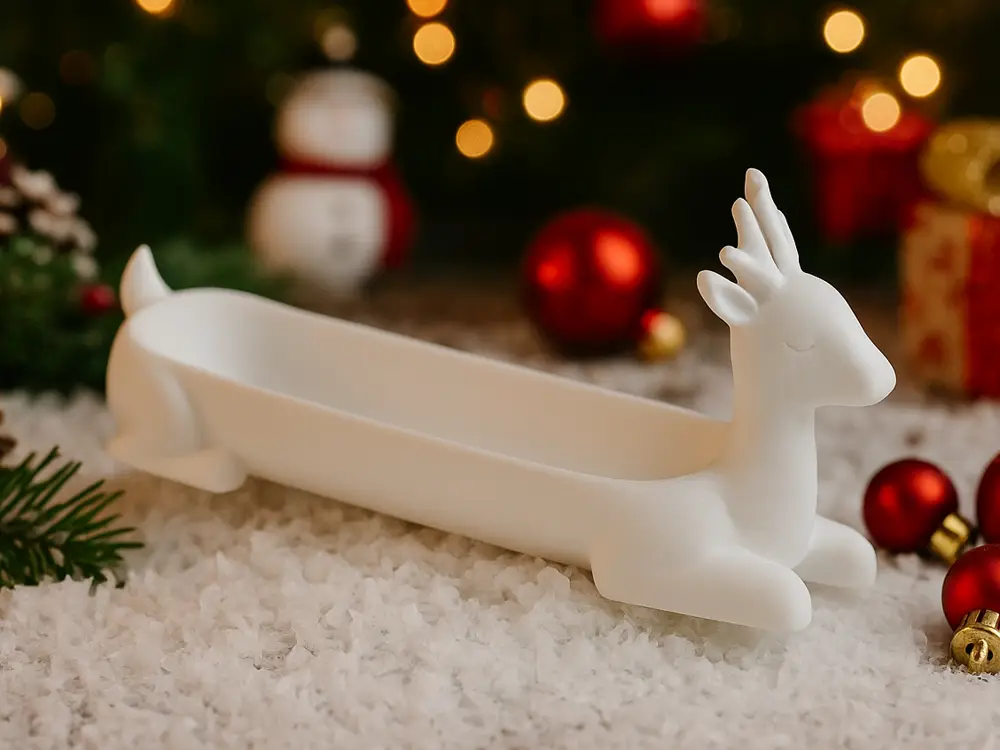 Christmas Deer Tray – Minimalist Reindeer Holder