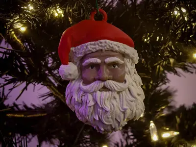 Santa Claus Ornament and Magnet Holiday Set