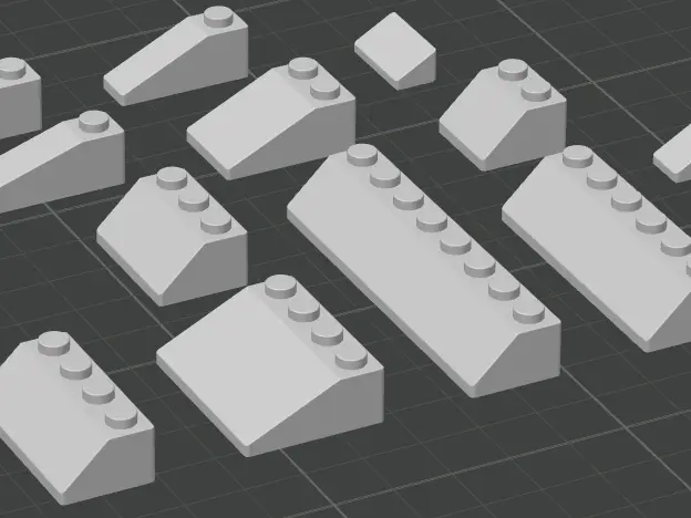 lego compatible  slope brick