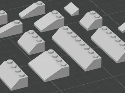 lego compatible  slope brick
