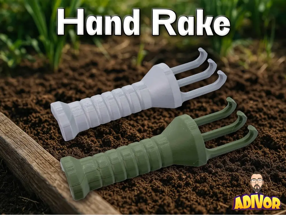 Hand Rake - Compact Garden Tool for Pots