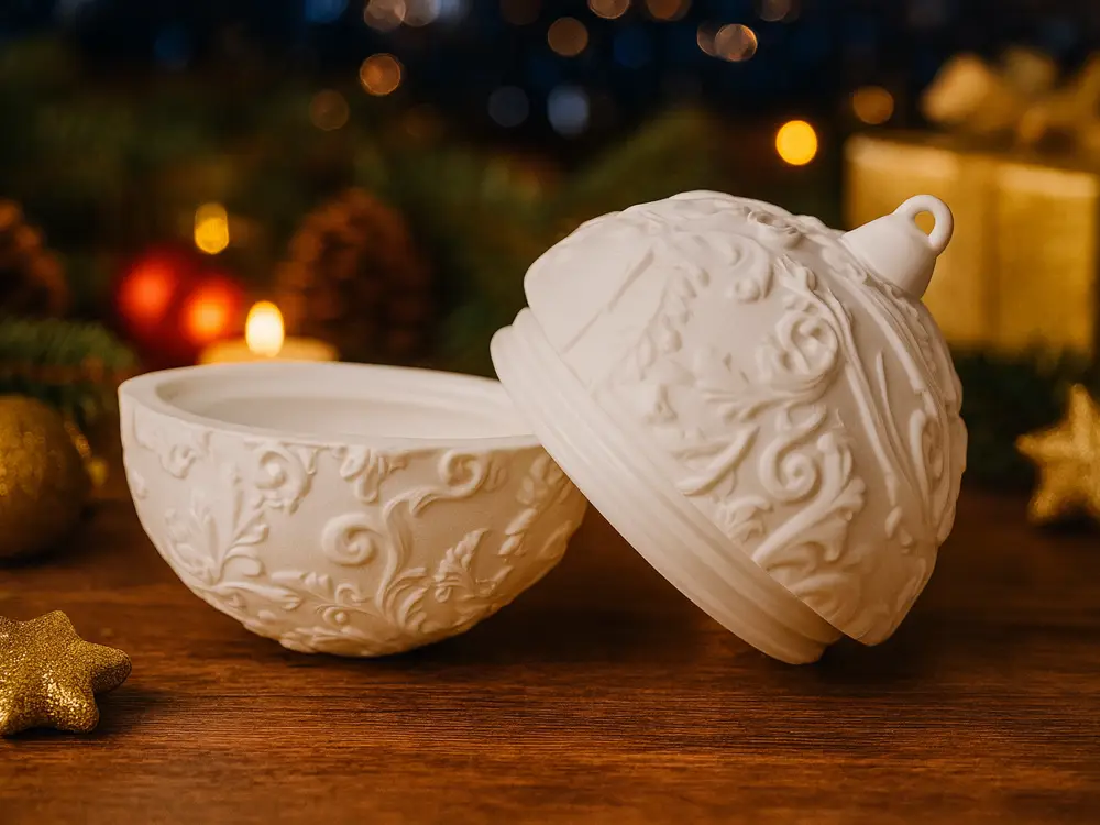 Ornamental Christmas Ball Box