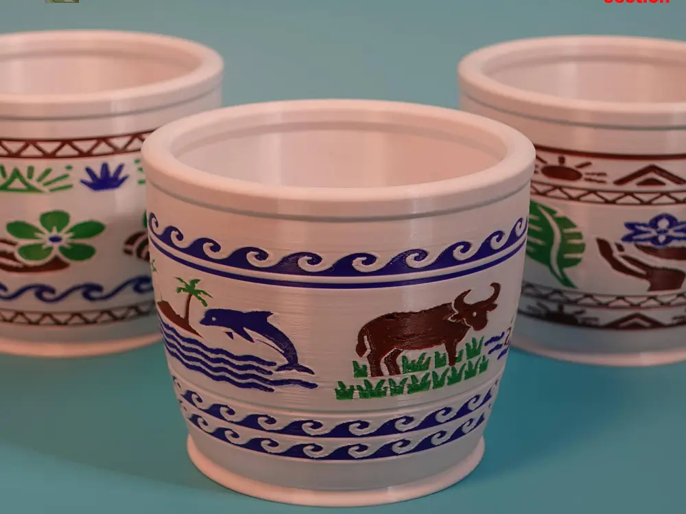 Filipino Wellness Bowl Set – Traditional Pattern Container