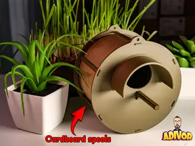 Birdhouse Cardboard Spool