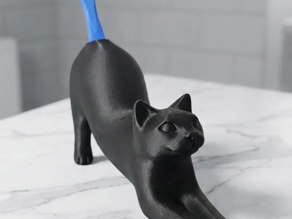 The Purr-fect Toothbrush Holder