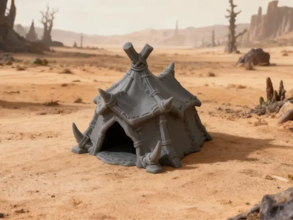 Orc tribal tent - Large - DND terrain