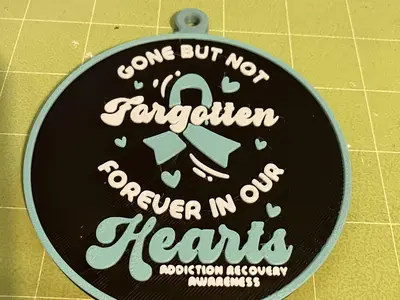Gone But Not Forgotten Recover Awareness Ornament