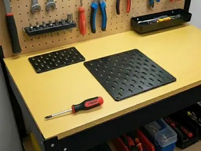 IKEA SKADIS Compatible Modular Pegboard - Printable Panels (Various Sizes) - fixing holes