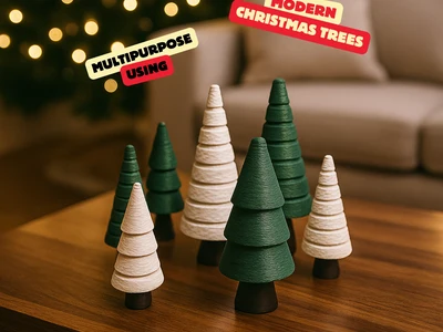 MODERN CHRISTMAS TREES - AS PENDANT & STANDALONE