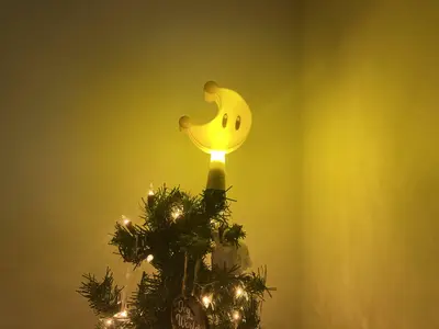 Power Moon Christmas Tree Star