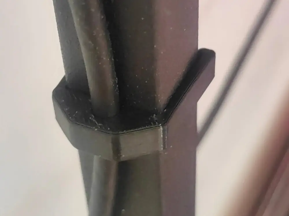 Parametric rod-mount cable clip