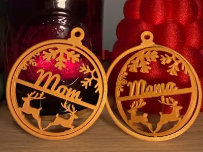 Adorno navideño personalizado con nombre